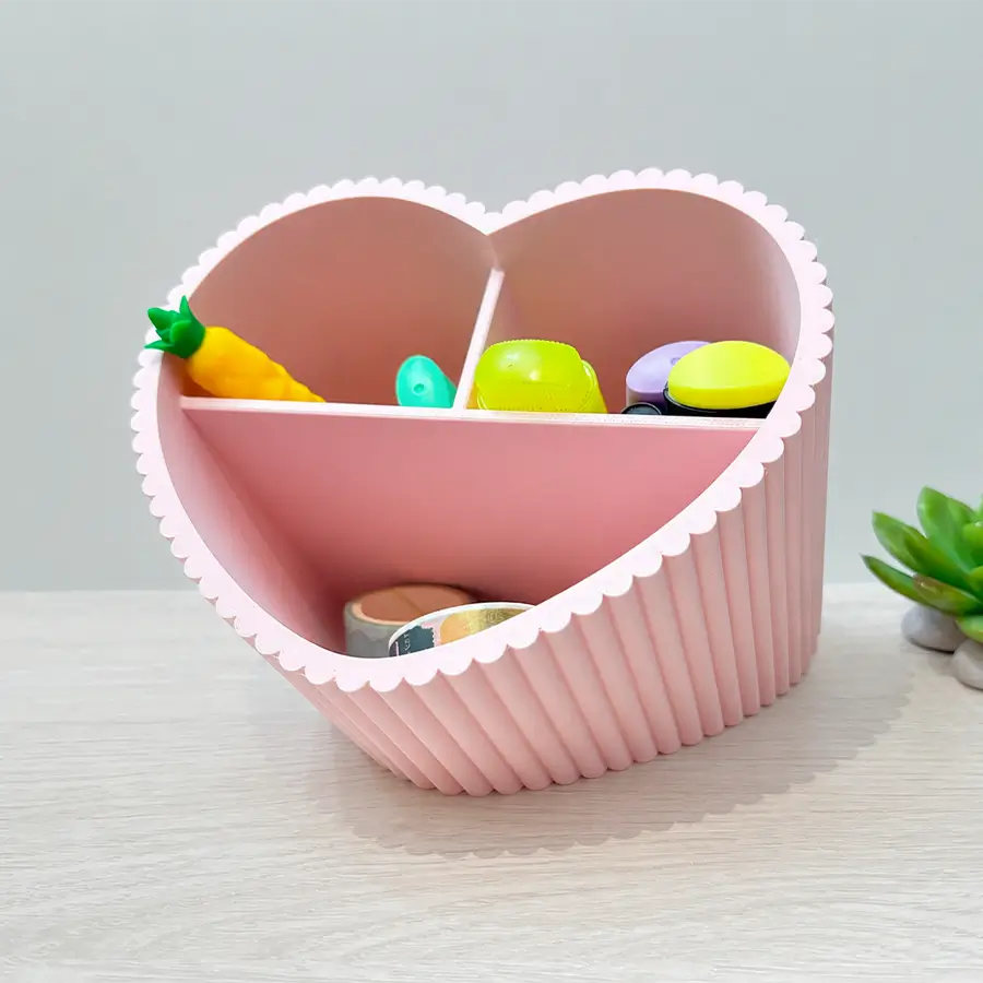Organizador de Escritorio en Forma de Corazón